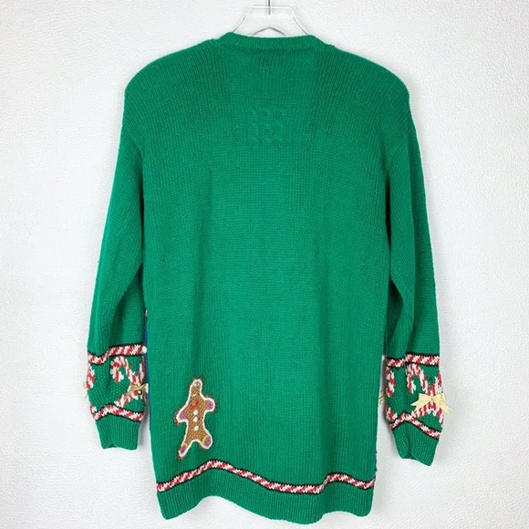 Vintage Marisa Christina 1993 Christmas Novelty Cardigan Sweater - Picture 2 of 12